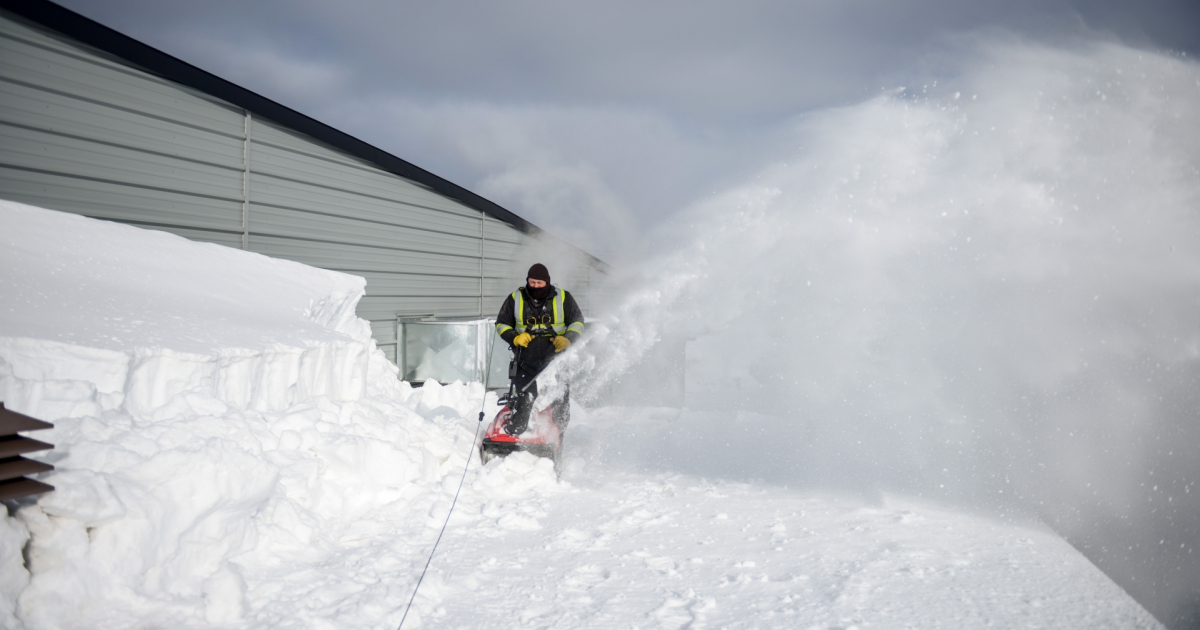Déneigement de toitures d'entreprises, La Pelle à neige connaît une saison  hors norme