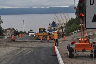 Le Port de Saguenay est en plein chantier pour son projet de convoyeur. (Photo Gracieuseté)