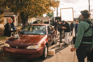 L'équipe de Saint-Fortunat Films lors d'un tournage.  (Photo Gracieuseté)