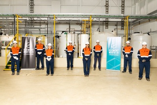 BV : Dans l’ordre habituel William Laflamme, Guy Gaudreault, directeur général de RTFT; Nathalie St-Louis; Benoit Laflamme; Nathalie Yelle; Frederic Benoit, chef de Service – Scandium Element North 21; Yannick Masse et Yvan Kéroack. (Photo courtoisie)