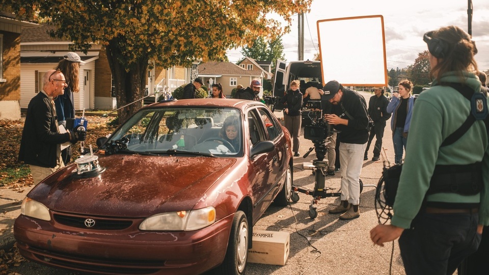 L'équipe de Saint-Fortunat Films lors d'un tournage.  (Photo Gracieuseté)