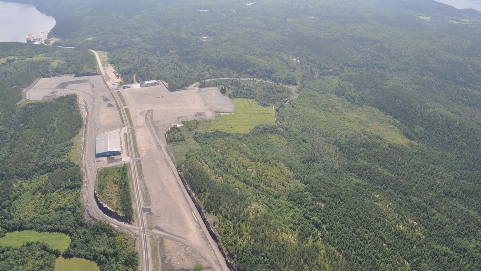 Strategic Resources possède déjà un terrain prêt à la construction pour son usine de bouletage de fer dans la zone industrialo-portuaire de Port de Saguenay. (Photo Gracieuseté)