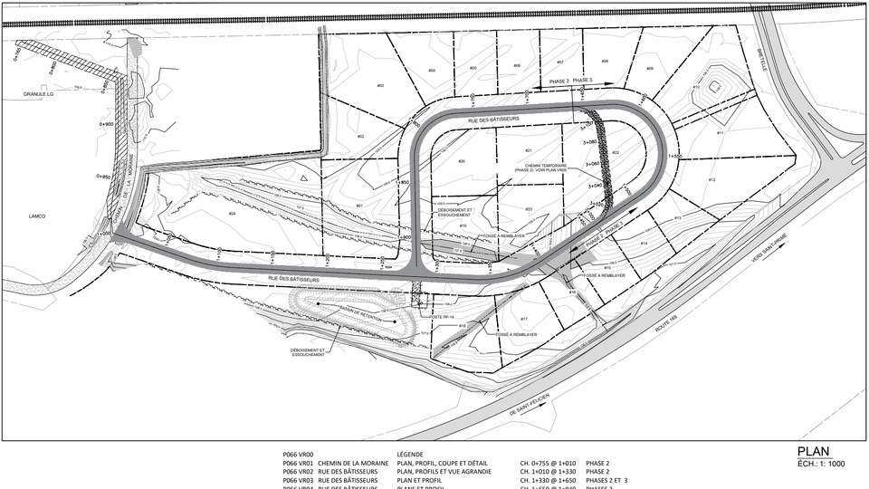 Plan du deuxième parc industriel de Saint-Félicien. (Plan Gracieuseté)