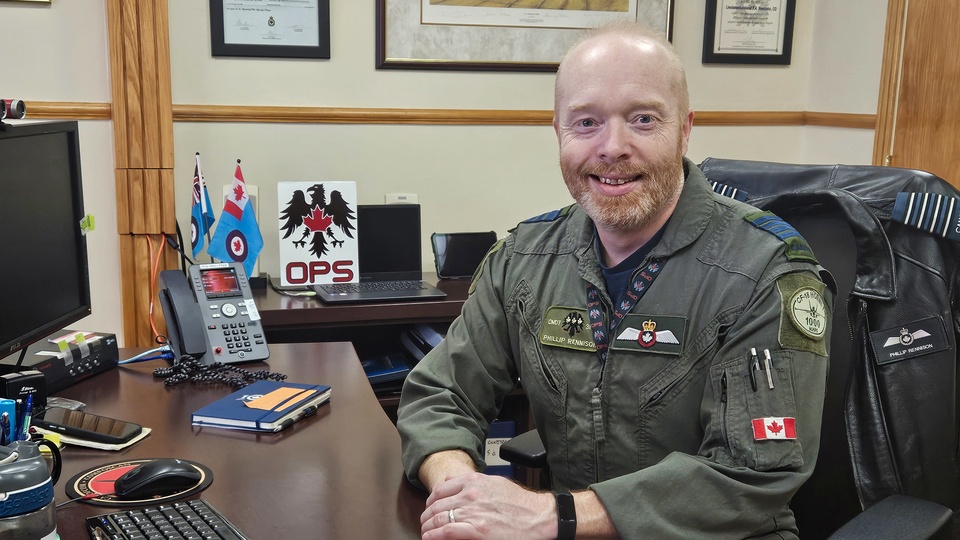 Colonel Phillip Rennison, commandant de la 3 Escadre à la BFC Bagotville. (Photo Karine BOIVIN FORCIER)